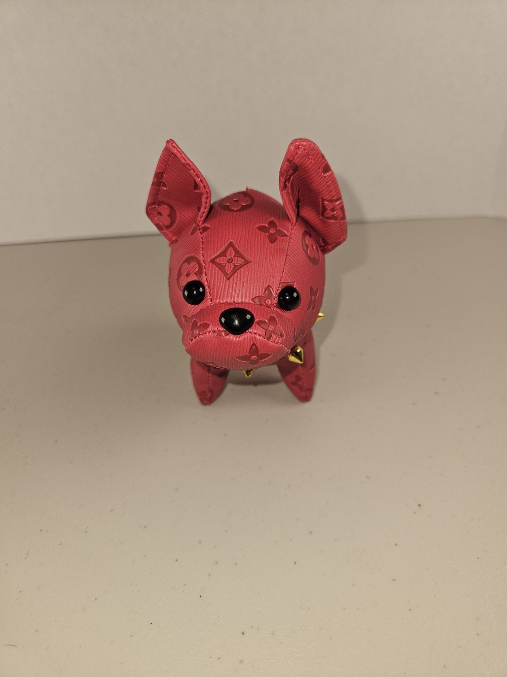 EPI Leather Designer-Style French Bull Dog Bag Charm Keychain